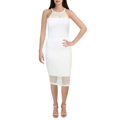 Guess Женское белое коктейльное платье с цветочным принтом 0 BHFO 4858
