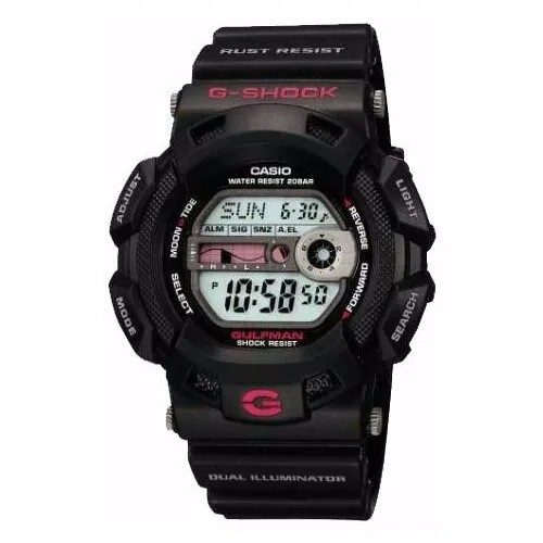 Наручные часы CASIO G-Shock G-9100-1, черный, серый