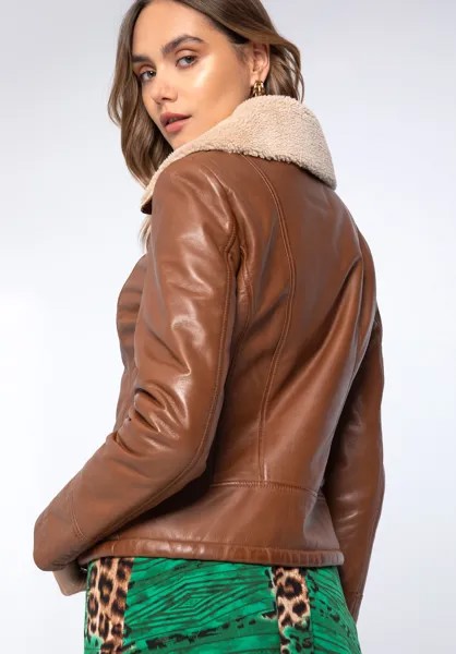 Кожаная куртка Wittchen Natural leather jacket, коричневый