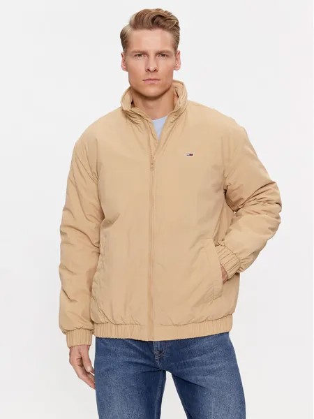 Бомбер свободного кроя Tommy Jeans, бежевый