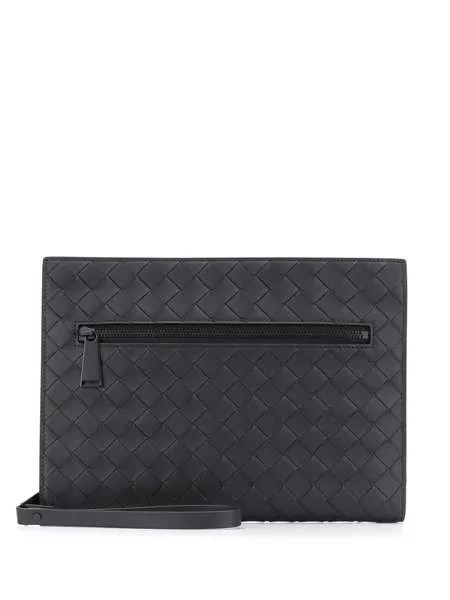 Bottega Veneta клатч с плетением Intrecciato