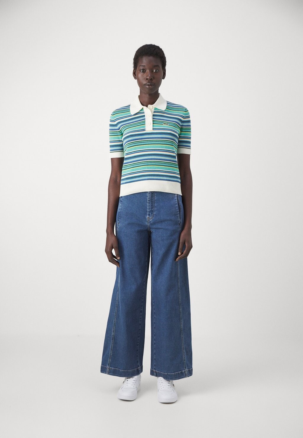 Поло Lacoste, разноцветный