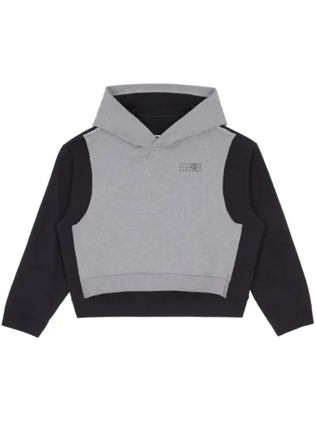 MM6 Maison Margiela многослойное худи, черный