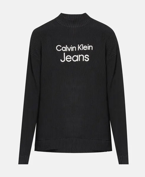Джемпер с длинными рукавами Calvin Klein Jeans, черный