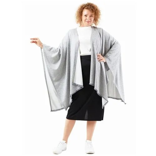 Накидка XLady (черный) / Пончо / Палантин / Большие размеры / Plus size
