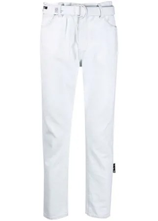 Off-White прямые джинсы средней посадки