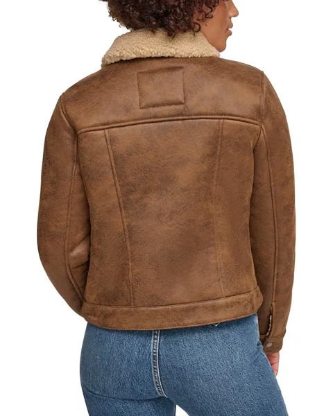 Куртка Levi's Faux Shearling Trucker Jacket, цвет Brown/Sesame