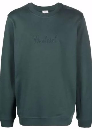 Woolrich толстовка с тисненым логотипом