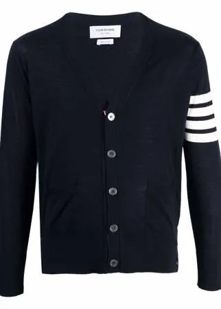 Thom Browne кардиган вязки интарсия с полосками 4-Bar