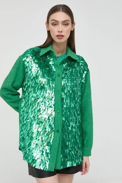 Рубашка Пинко Pinko, зеленый