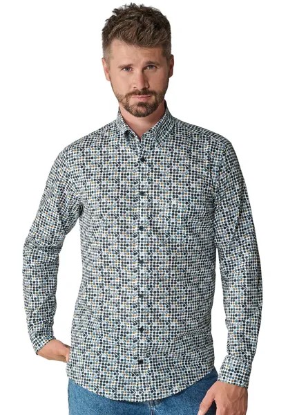 Рубашка PRINT CASUAL FIT CASAMODA, цвет mittelblau