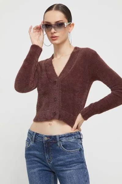 Кардиган Guess Originals, коричневый