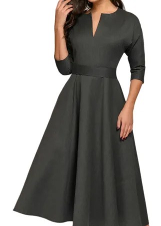 Вечернее платье женское D&M by 1001DRESS DM01482DG серое S