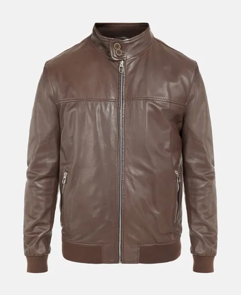 Кожаный пиджак Milestone, коричневый