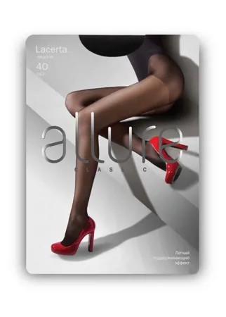 Колготки женские ALLURE All Lacerta, размер 5, 40 den, черные