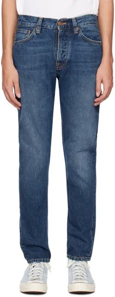 Синие джинсы Eddie II Nudie Jeans