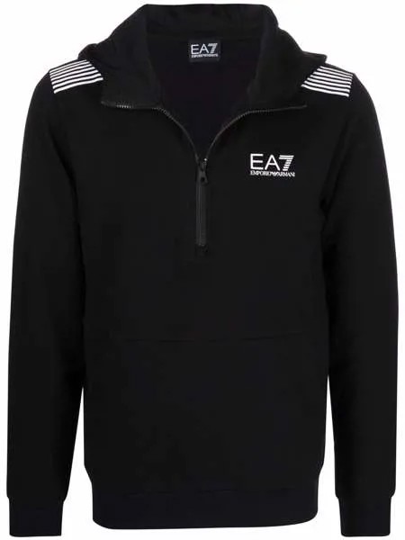 Ea7 Emporio Armani пуловер на молнии с логотипом