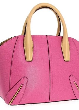 23004218 FUCHSIA/TAN SAFFIANO/NAPPA Женская сумка Leo Ventoni, натуральная кожа