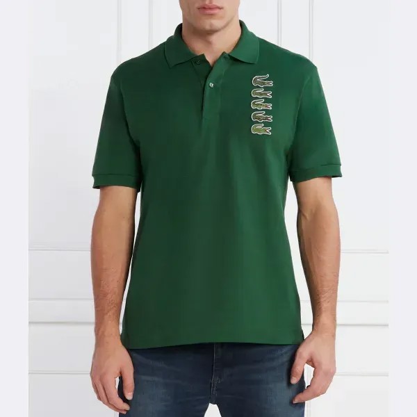 Классическая рубашка-поло Lacoste, зеленый