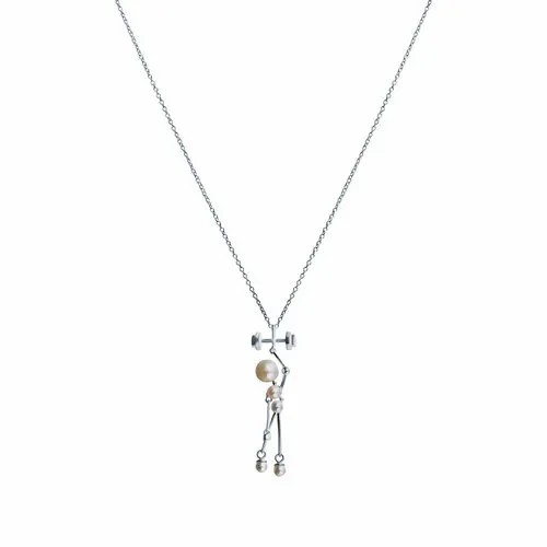 Колье ELEMENT47, серебро, 925 проба, длина 40 см.