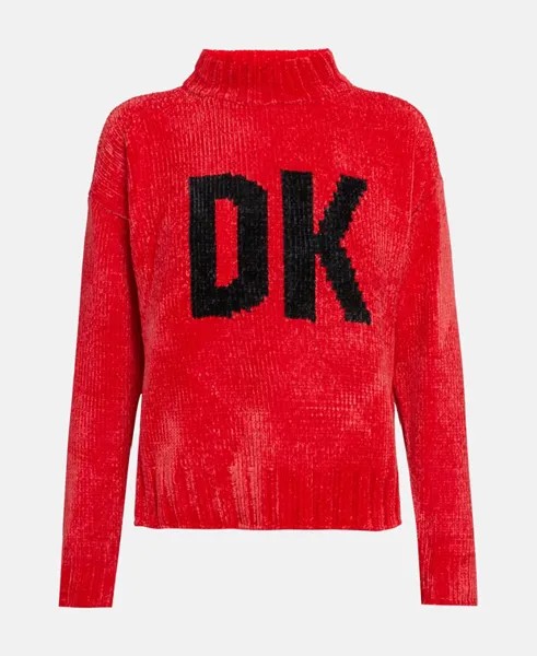 Джемпер с длинными рукавами DKNY, темно-красный