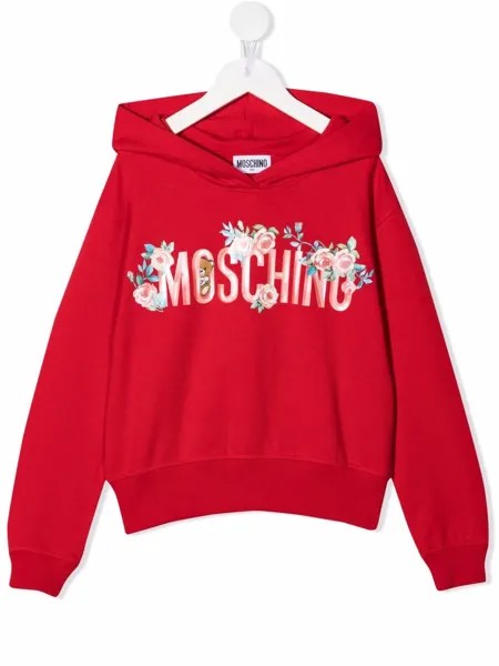 Moschino Kids худи с логотипом
