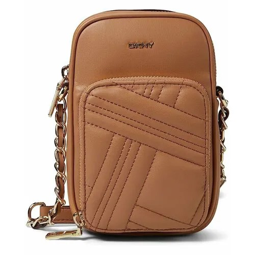 Сумка  кросс-боди DKNY классическая, внутренний карман, коричневый