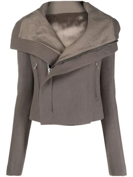 Rick Owens куртка из вирджинской шерсти, нейтральный цвет