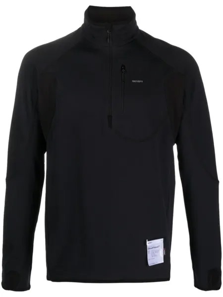 Satisfy толстовка GhostFleece с воротником на молнии, черный
