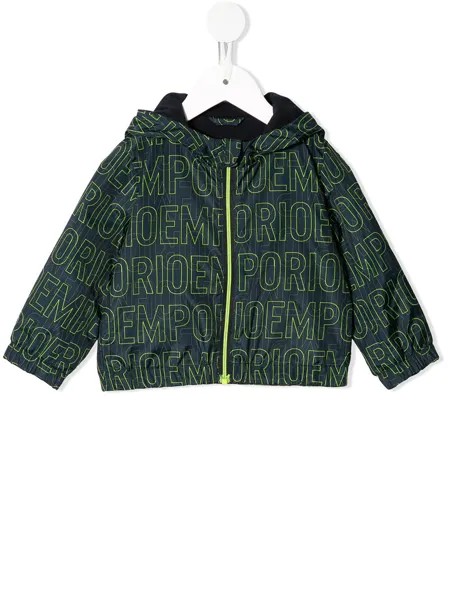 Emporio Armani Kids куртка с капюшоном и логотипом