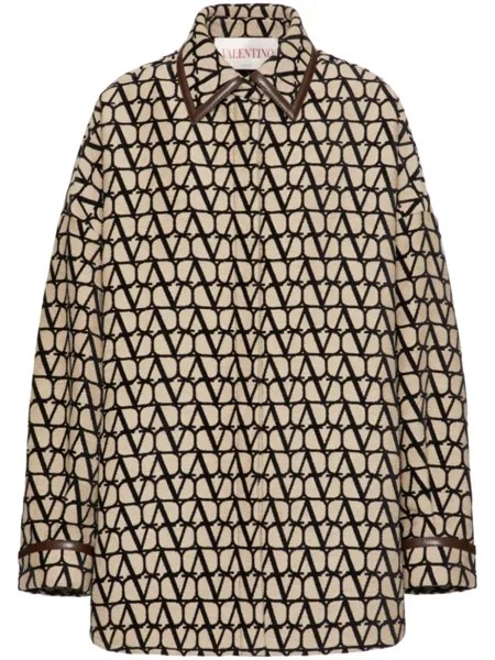 Valentino Garavani куртка-рубашка Toile Iconographe Light, нейтральный цвет