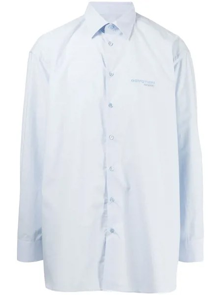 Raf Simons рубашка на пуговицах с логотипом
