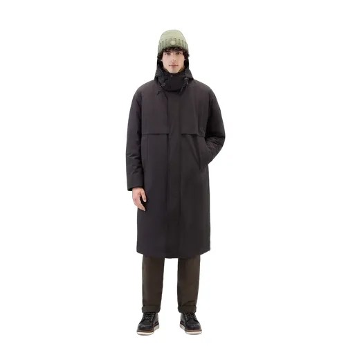 Пуховик Woolrich, удлиненный, размер S, черный