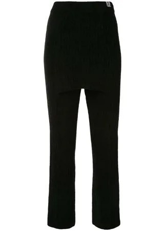 Miharayasuhiro Modified брюки в рубчик с юбкой