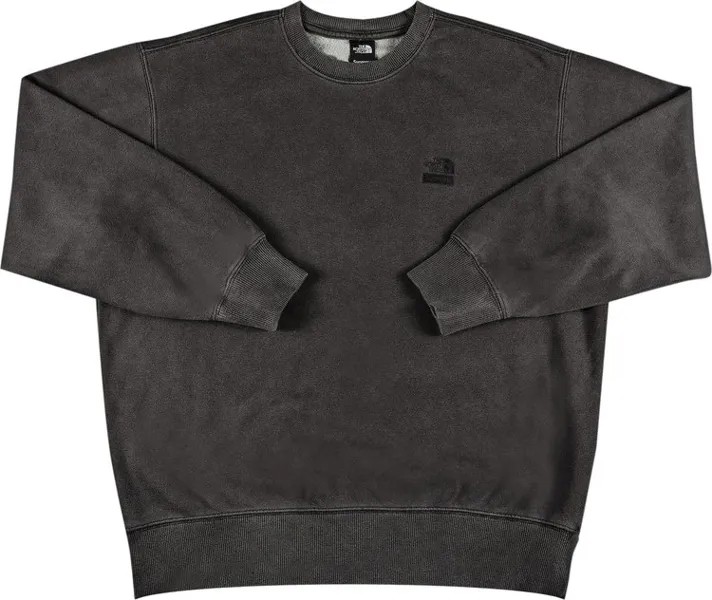 Толстовка Supreme x The North Face Pigment Printed Crewneck 'Black', черный