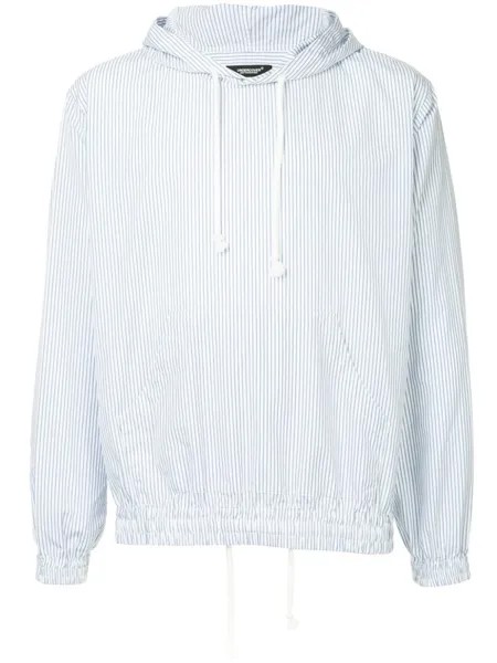 Undercover striped hoodie, белый