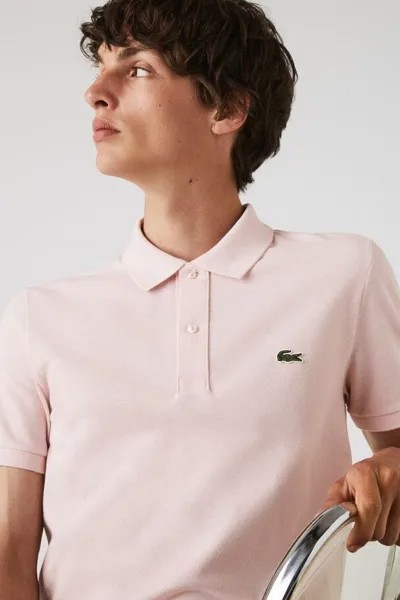 Футболка-поло – Розовая – Классический крой Lacoste, розовый