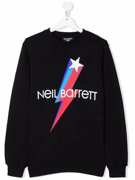 Neil Barrett Kids толстовка с логотипом