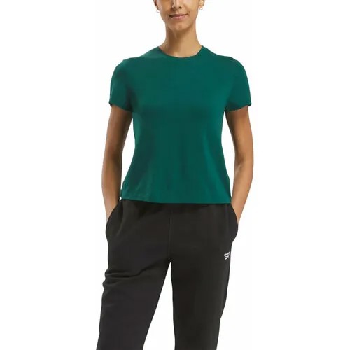 Футболка спортивная Reebok, размер M, зеленый