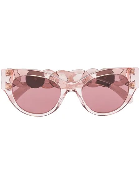 Versace Eyewear солнцезащитные очки в оправе 'кошачий глаз'