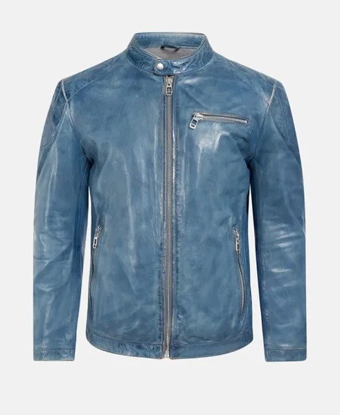 Кожаный пиджак Milestone, цвет Royal Blue