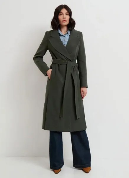 Пальто женское Giulia Rosetti 60198 зеленое 50 RU
