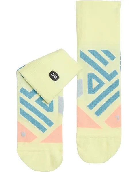 Носки On Performance Mid Socks, цвет Hay/Rose