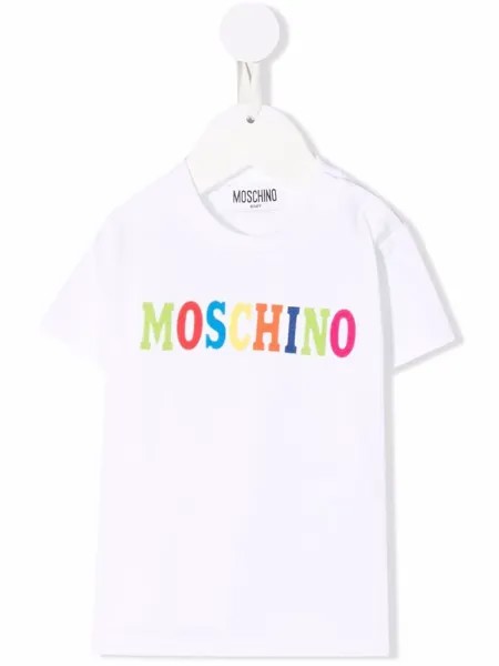 Moschino Kids футболка с логотипом