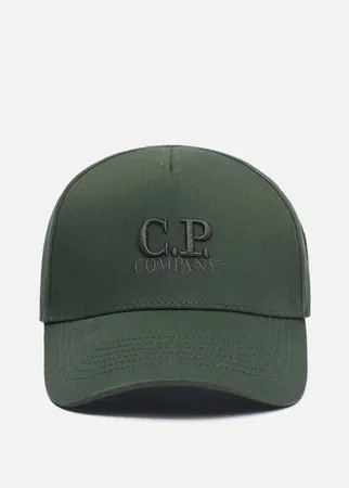 Кепка C.P. Company Gabardine Classic Logo Baseball, цвет зелёный, размер M