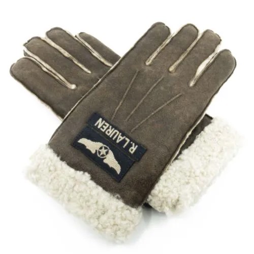 [PG0085-203] Мужские перчатки из овечьей шерсти Polo Ralph Lauren в стиле милитари