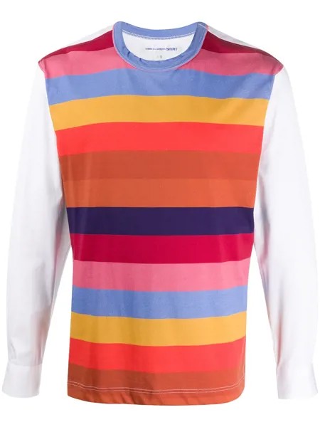 Comme Des Garçons Shirt футболка в разноцветную полоску