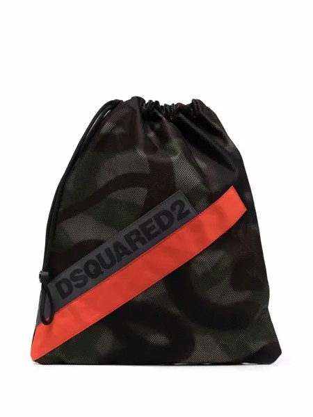 Dsquared2 рюкзак с кулиской и камуфляжным принтом