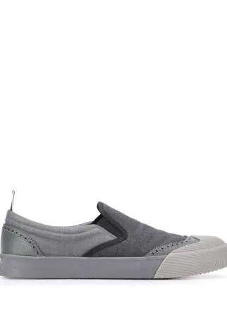 Thom Browne слипоны Super 120s с брогированием