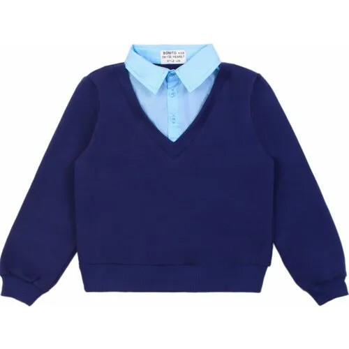 Рубашка BONITO KIDS, размер 122, синий